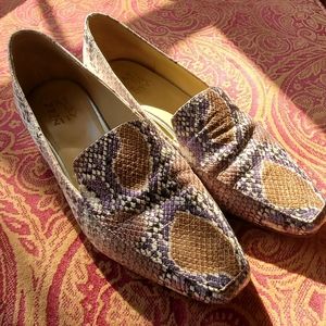 Naturalizer python multi tone loafers